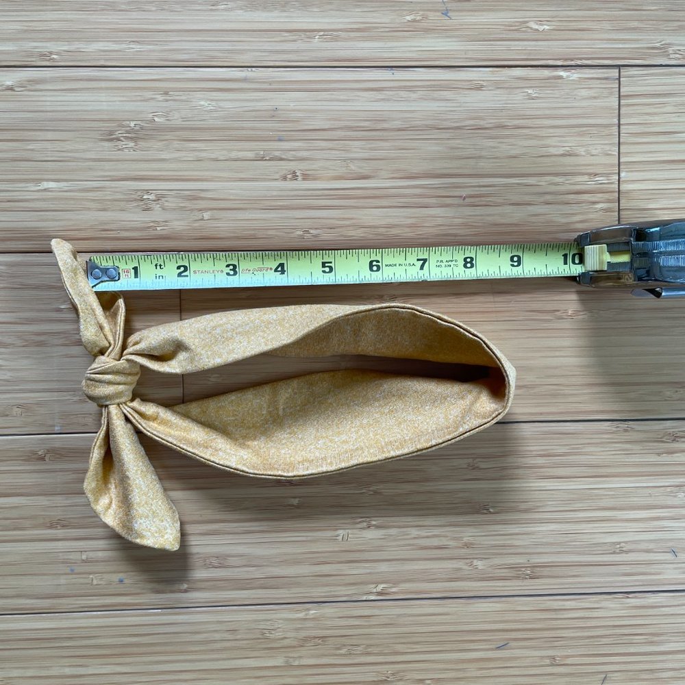 Marigold Cotton Tie Headband - Picture 4 of 4